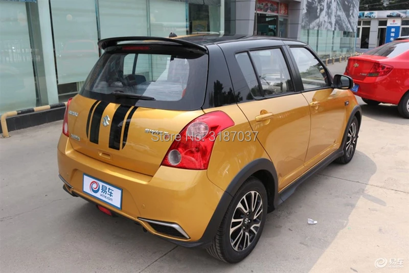 Спойлер для Suzuki swift 2007 2013 АБС пластик Неокрашенный задний спойлер на крыло крышу
