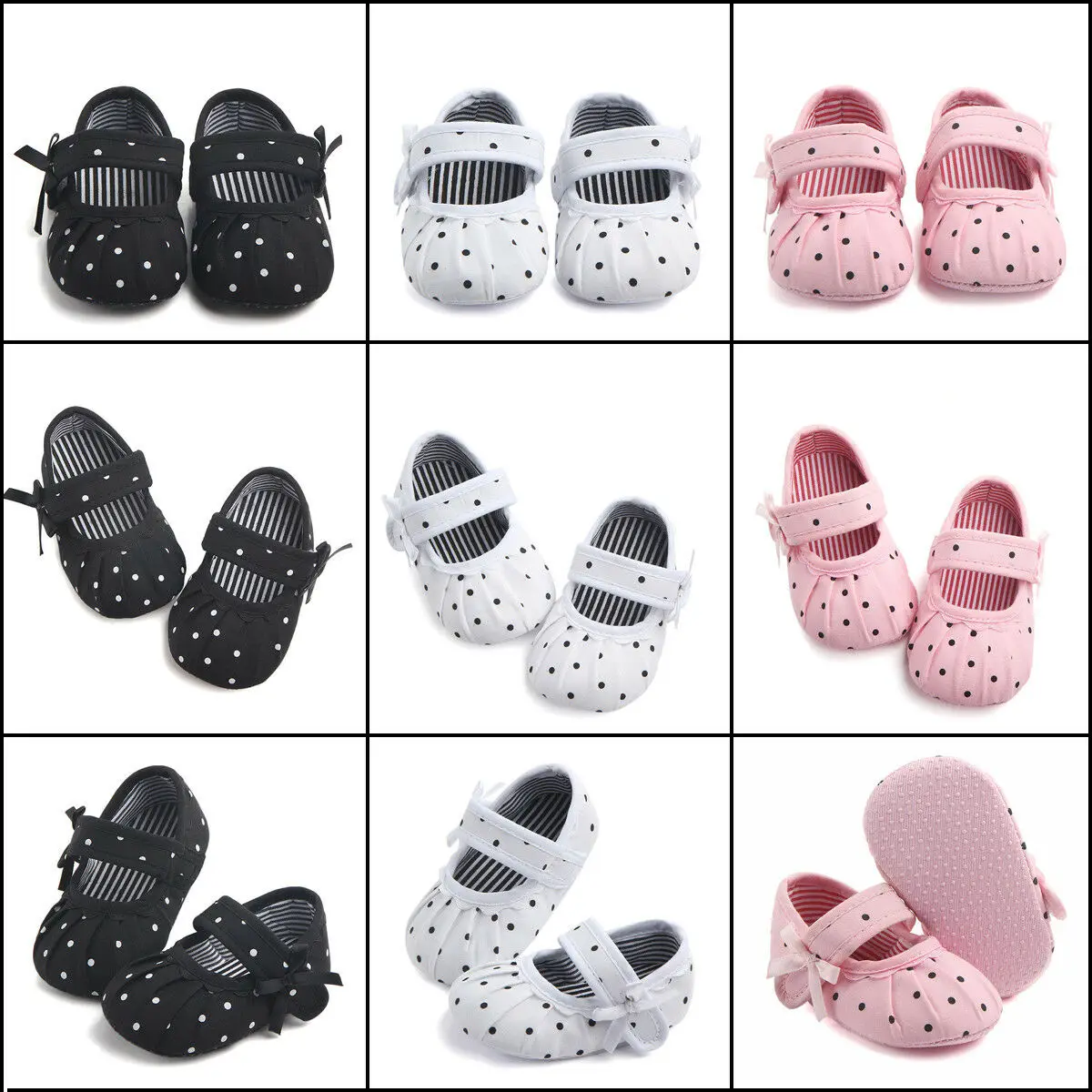 

2019 New Brand Cute First Walkers Toddler Infant Baby Girl Flower Shoes Crib Shoes Size Newborn 0-18 Months