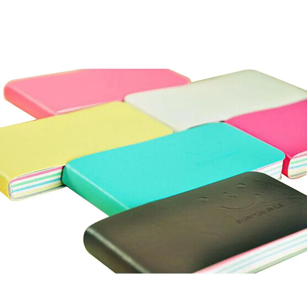 

Cover Office Schol Supplies Noteboks Smile Printed Notebooks Leather Fabric r20