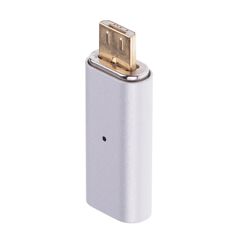 Micro USB Магнитный зарядный Шнур адаптер зарядное устройство для телефона Android серебро