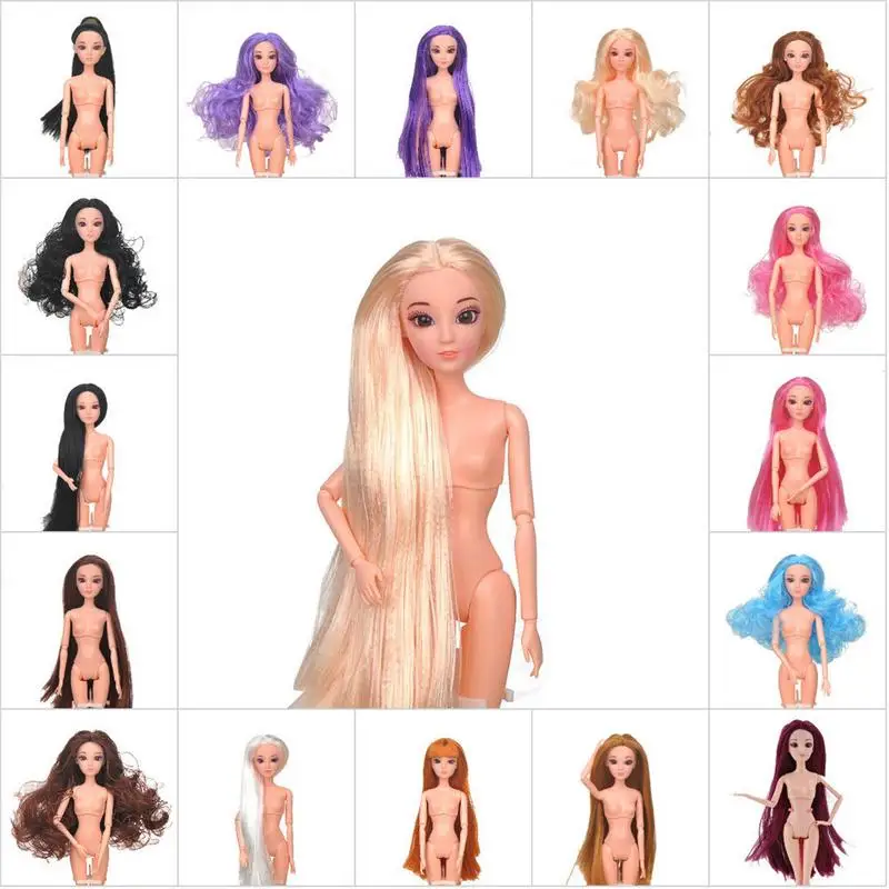 1/6 BJD шарнир Кукла Обнаженная тело 12 подвижные шарнирные DIY куклы 3D голова