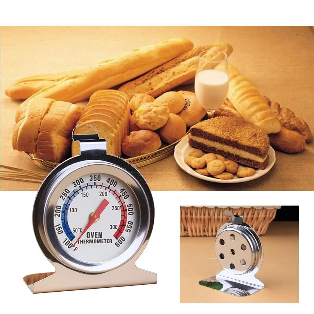 

Stainless Steel Oven Thermometer Pedestal Kitchen Thermometer 6 degrees Home, Baking Tools 50 - 300(100 -600)