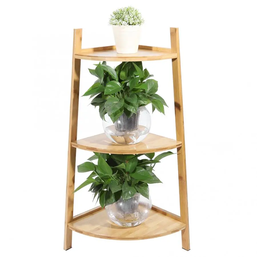 

flower stand 3 Layer Free Standing Corner Plant Holder Potted Plants Shelf Flower Rack for Home shelf for flowers
