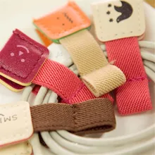 2 шт. милые для наушников USB кабель Winder Wire держатель зажим Обёрточная Бумага шнур письменный прибор Кабельный организатор Офис аксессуары