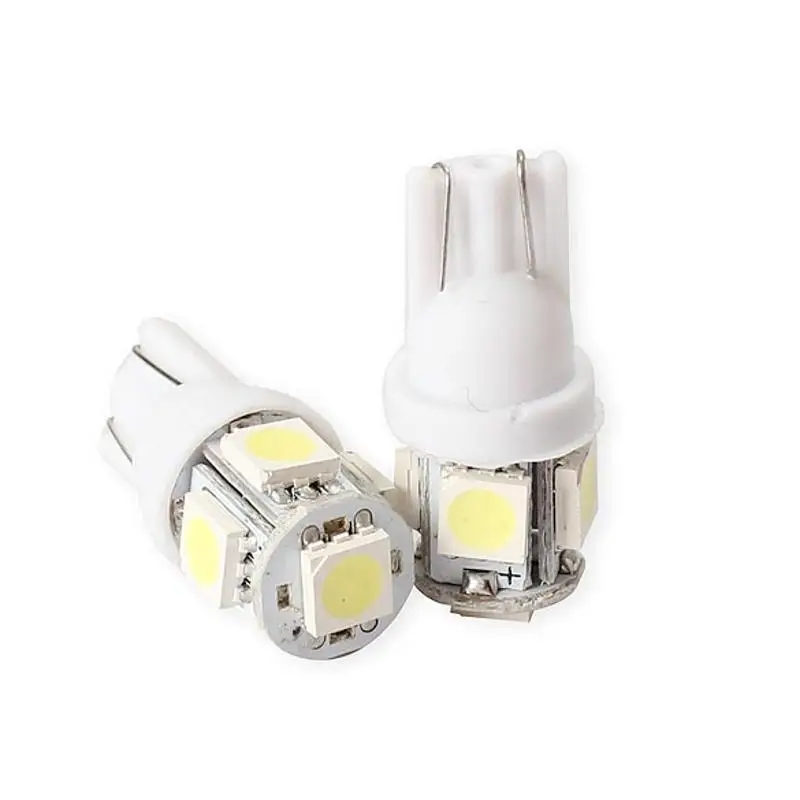 

2/10/20Pcs 5050 5SMD White Small LED Car Light Auto Side Wedge Tail Light-emitting Diode Lamp DC 12V Automobiles Accessories