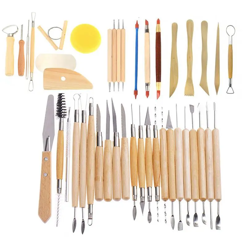 

42Pcs Modeling Clay Pottery Sculpting Tools Carving Tool Set Carver Craft DIY