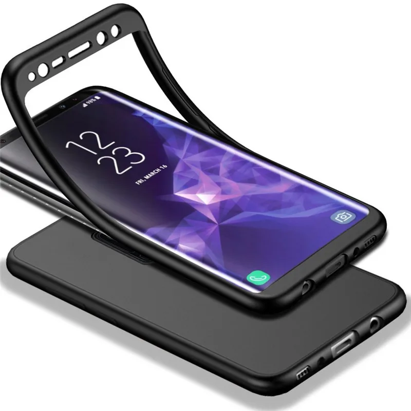 

360 Degree Soft TPU Silicone Cover Case For Samsung Galaxy S10 Lite S9 S8 PLUS Note 5 8 9 A9 A8 A7 A6 J4 J6 Plus J8 2018 S10E
