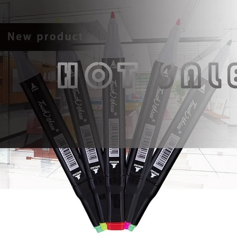 

Hot Sale Oily Pen Double-headed Nib Student painting Art school Horticultural Landscape Design marker