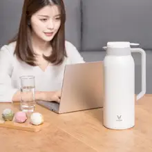Xiaomi VIOMI термос чашки Mijia 1.5L Нержавеющая сталь вакуумный термос-Бутылка 24 часа колба Портативный изоляции чайник для воды