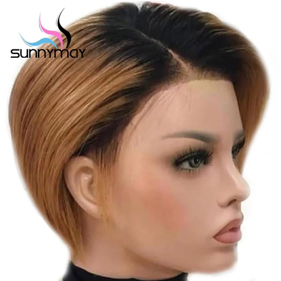 Sunnymay 13x4 парики на сетке спереди предварительно выщипанные прямые человеческие