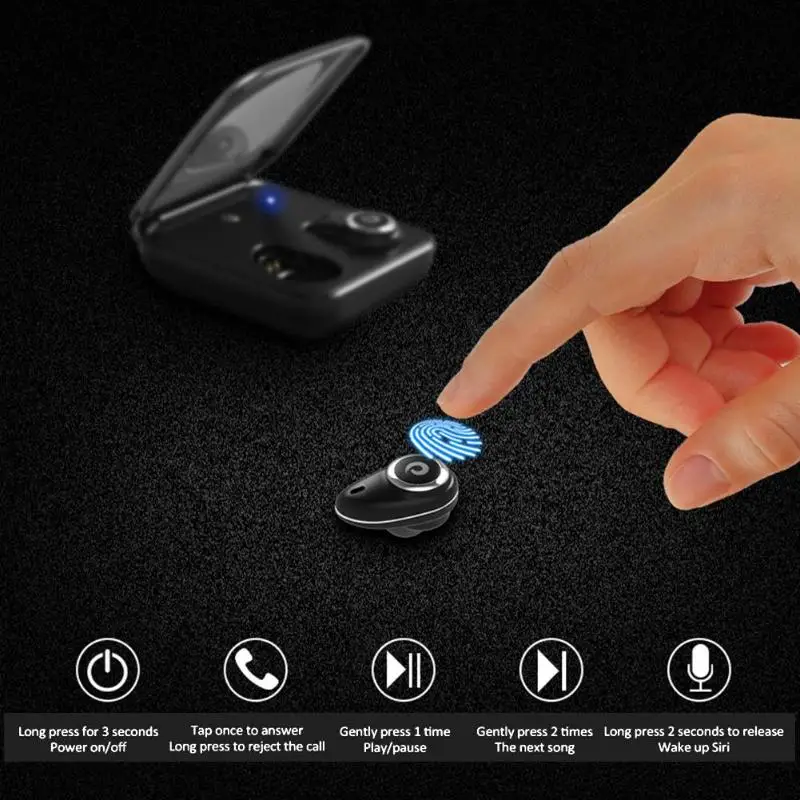 

i7 plus Mini TWS Wireless Bluetooth Earphone Stereo Running Touch Control Earbuds IPX7 Waterproof Headset with Charging Box New
