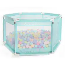 Детский шестигранный игровой манеж, игрушки, моющийся бассейн с шариками океана, набор для младенцев/малышей/новорожденных/младенцев, безопасное ползание