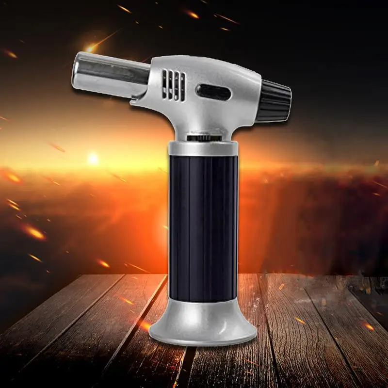 

Refillable Kitchen Blow Torch Welding Gun Outdoor BBQ Cooking Torch With Safety Lock For Creme Brulee Butane not included