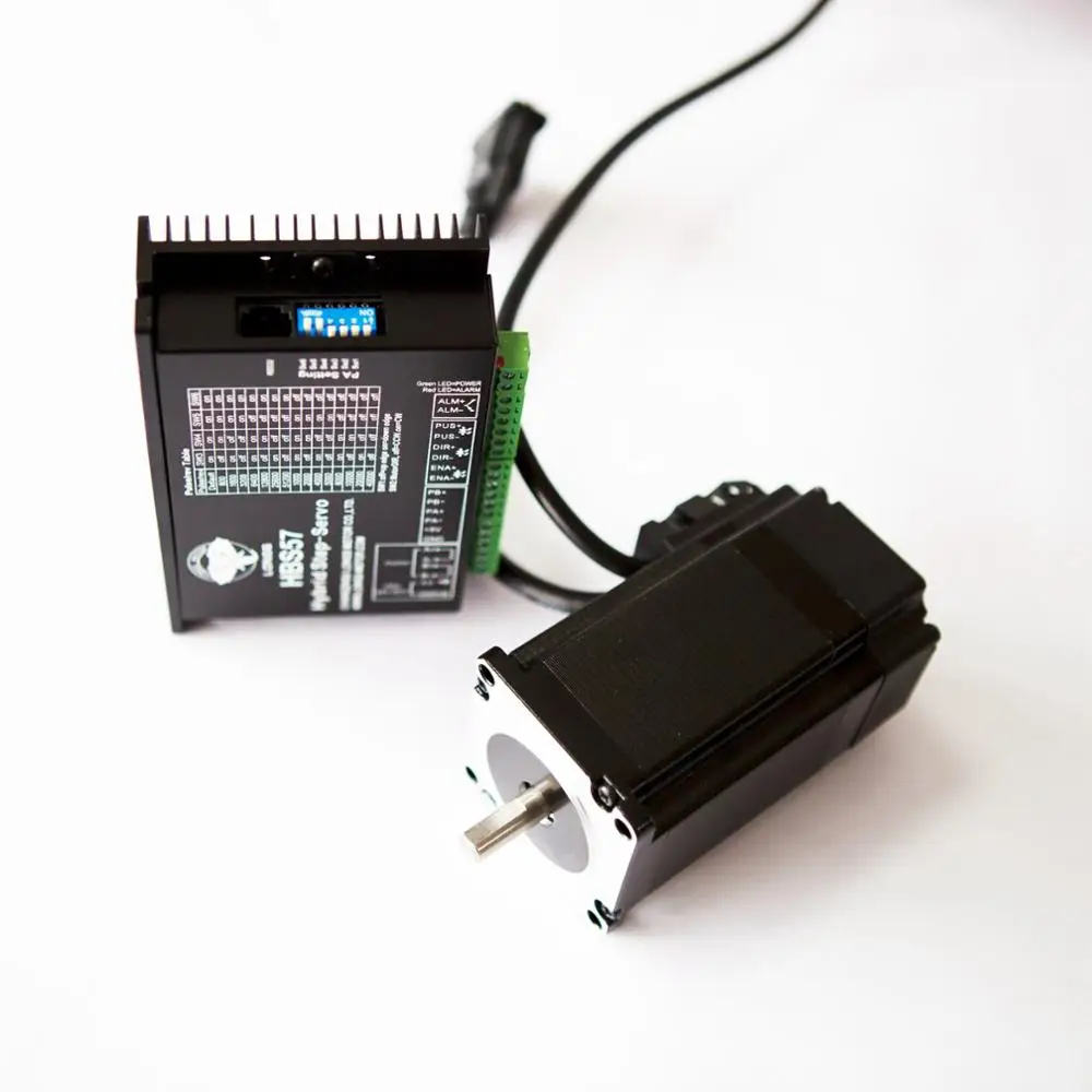 

EU Free ship[3-8days ship] NEMA23 Closed-Loop Stepper motor 2.8N.M 4A 425 oz.in 3m cable 1000 line Encoder&Servo Driver HBS57
