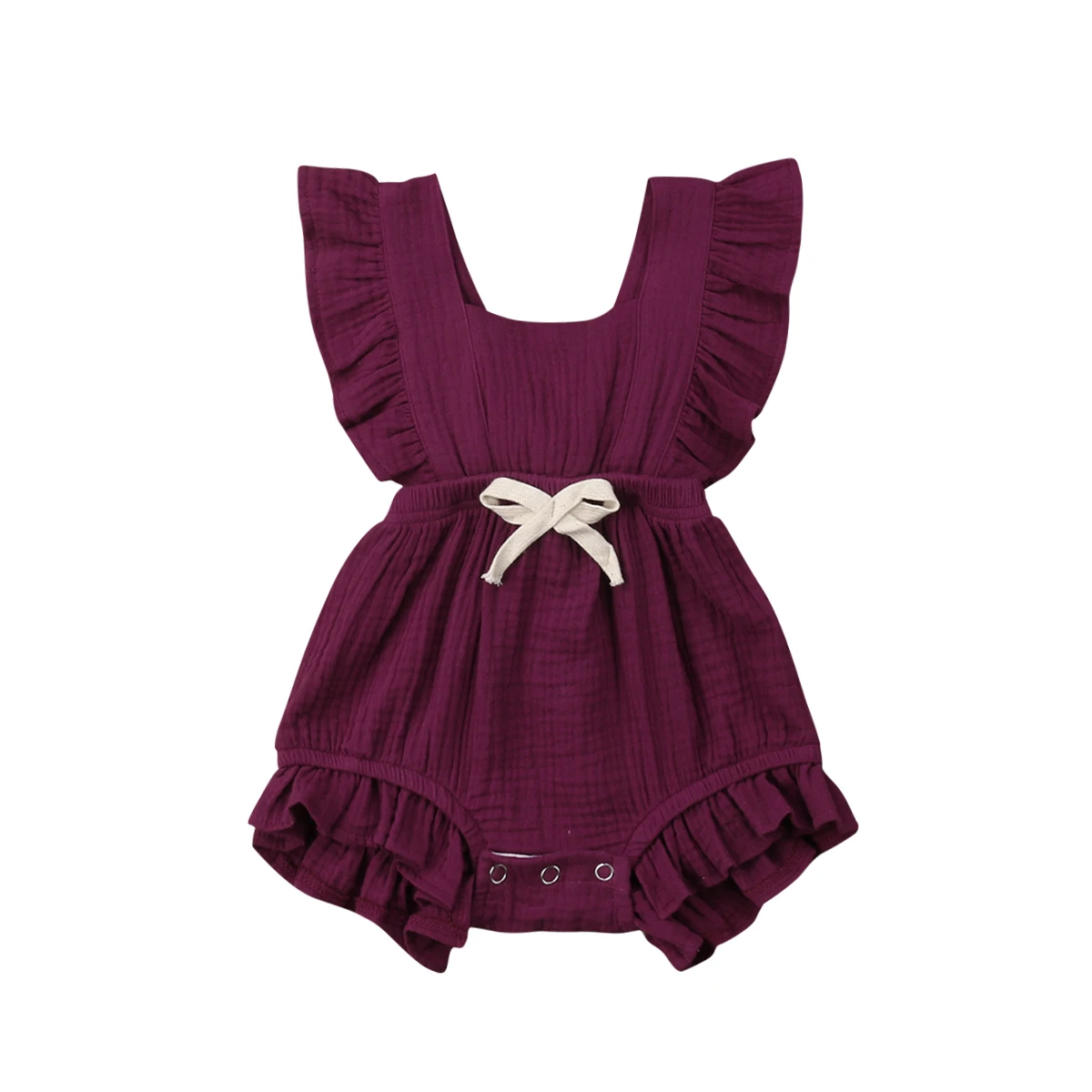 

6 Color Cute Solid Color 2019 Romper Jumpsuit Outfits Sunsuit for Newborn Infant Children Clothes Kid Clothing