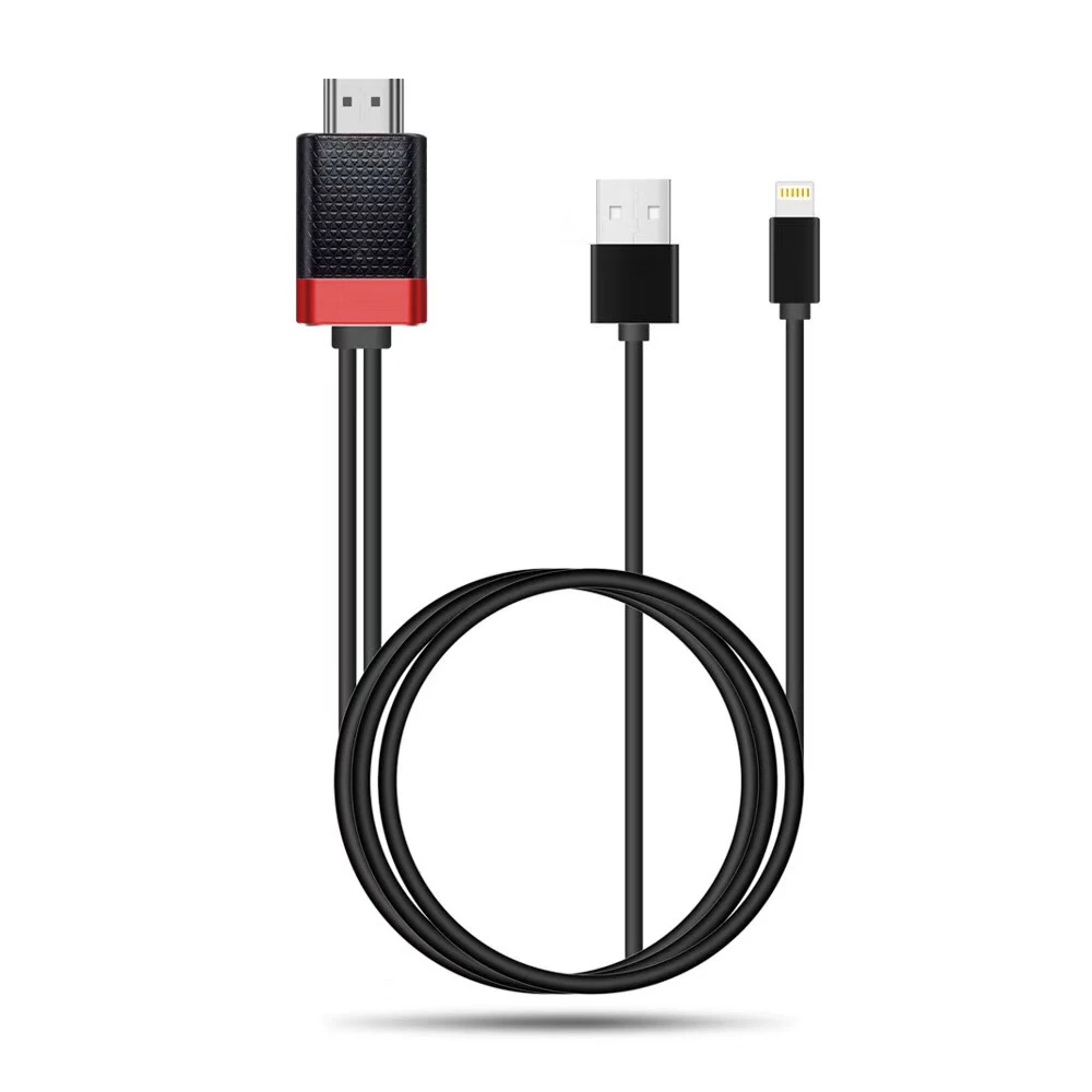 

to hdmi conversion line for iPad/iPhone connected TV projector with screen