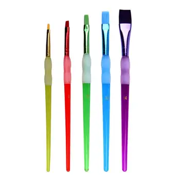 

5PCS Painting Brushes Durable Soft Professional Lightweight Drawing Toys Brush Kits Painting Pens for Children DIY Arts Kids