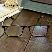 Oulylan Tr90, очки для близорукости, для женщин и мужчин, очки для близорукости, черные квадратные очки, оправа, ретро очки с градусом-1,0 4,0