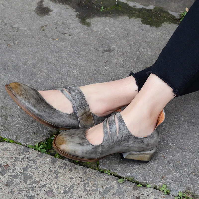 En Femelle Gris Printemps De Sangle Chaussures Talons Pompes Faible 3 Cm Cuir T Gris Femmes Mocassins rouge Été Oxfords I0wnCqH