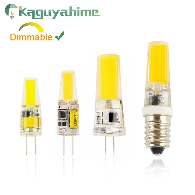 Kaguyahime COB G4 G9 E14 затемнения лампа AC/DC 12V 3w 5w 6W 220V LED G4 G9 лампочка для люстры заменить галогенные лампы