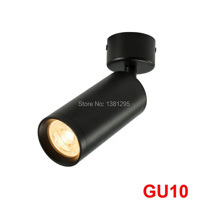 Us 583 86 26 Off Led Downlights Surface Mounted Ceiling Spot Light Gu10 Bulb 360 Degree Rotation Adjustable Ceiling Downlight Tracklight Fixture In