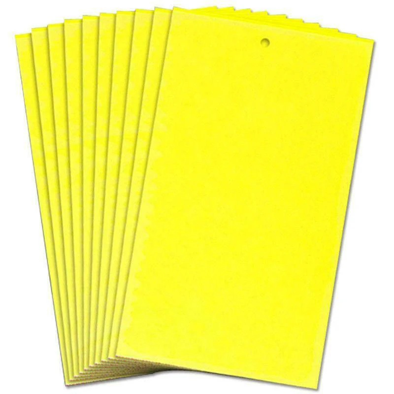 

5/10/20pcs Yellow Sticky Glue Paper Insect Trap Catcher Killer Fly Aphids Wasp Pest Control Traps