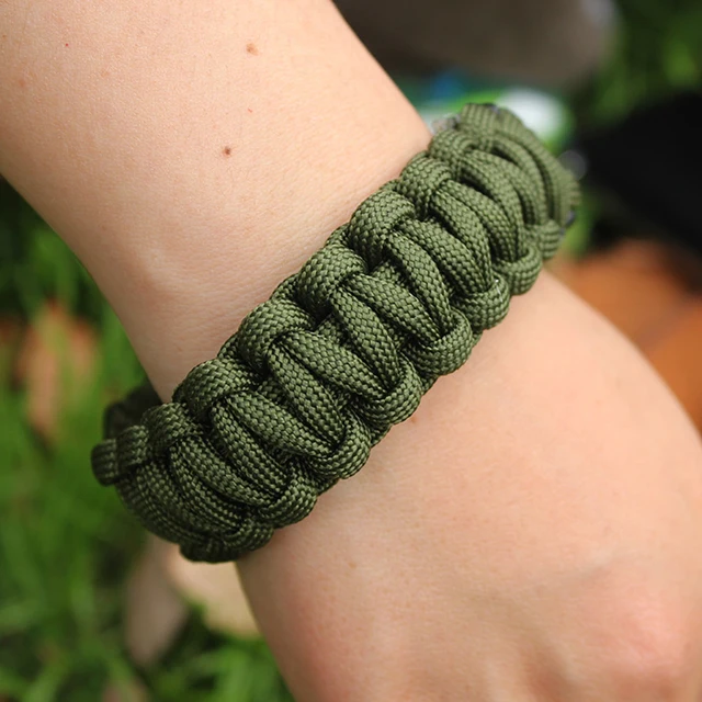 Woven Paracord Bracelet Buckle Rope Parachute Cord Buckles with Whistle