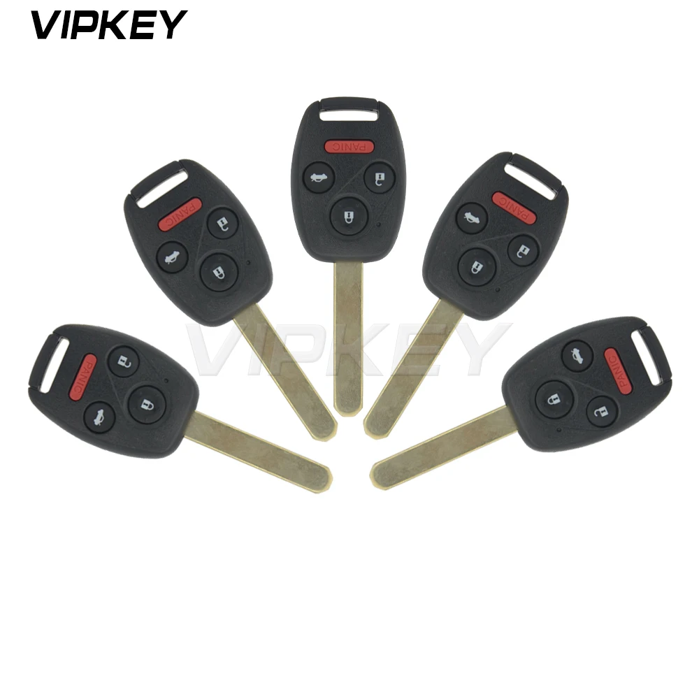 Remotekey 5pcs Remote Head Car Key 3 Button With Panic 313.8Mhz ID46 Chip  N5F-A05TAA For Honda Civic 2012 2013 Accord 2014 remotekey remote car key 3 button 433 mhz 4d62 chip dat17 for subaru impreza liberty forester outback 2010 2011 2012 2013 2014