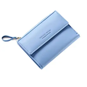 

New Fashion Sweet Women Girl Wallet Purse Short Design PU Leather Zipper for Coin Money Cards FAB3
