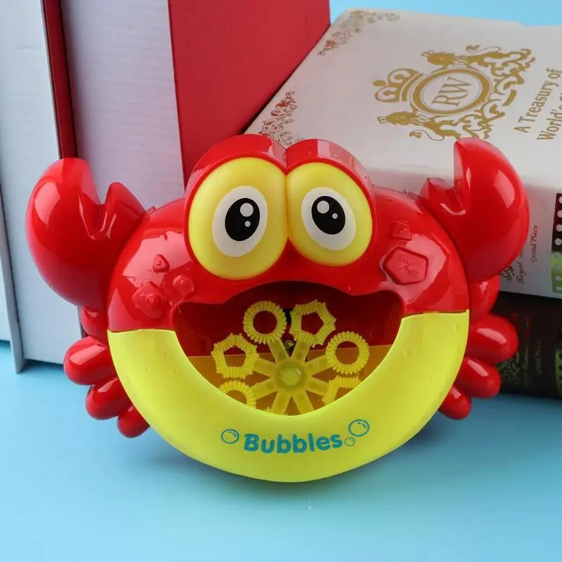 Bubble Crabs Baby Bath Toy Blowing Bubbles Machine Toys for Kids Soap Bubble Outdoor Big Crab Bubble Maker Child Gift Bubble Crabs Baby Bath Toy Blowing Bubbles Machine Toys for Kids Soap Bubble Outdoor Big Crab Bubble Maker Child Gift