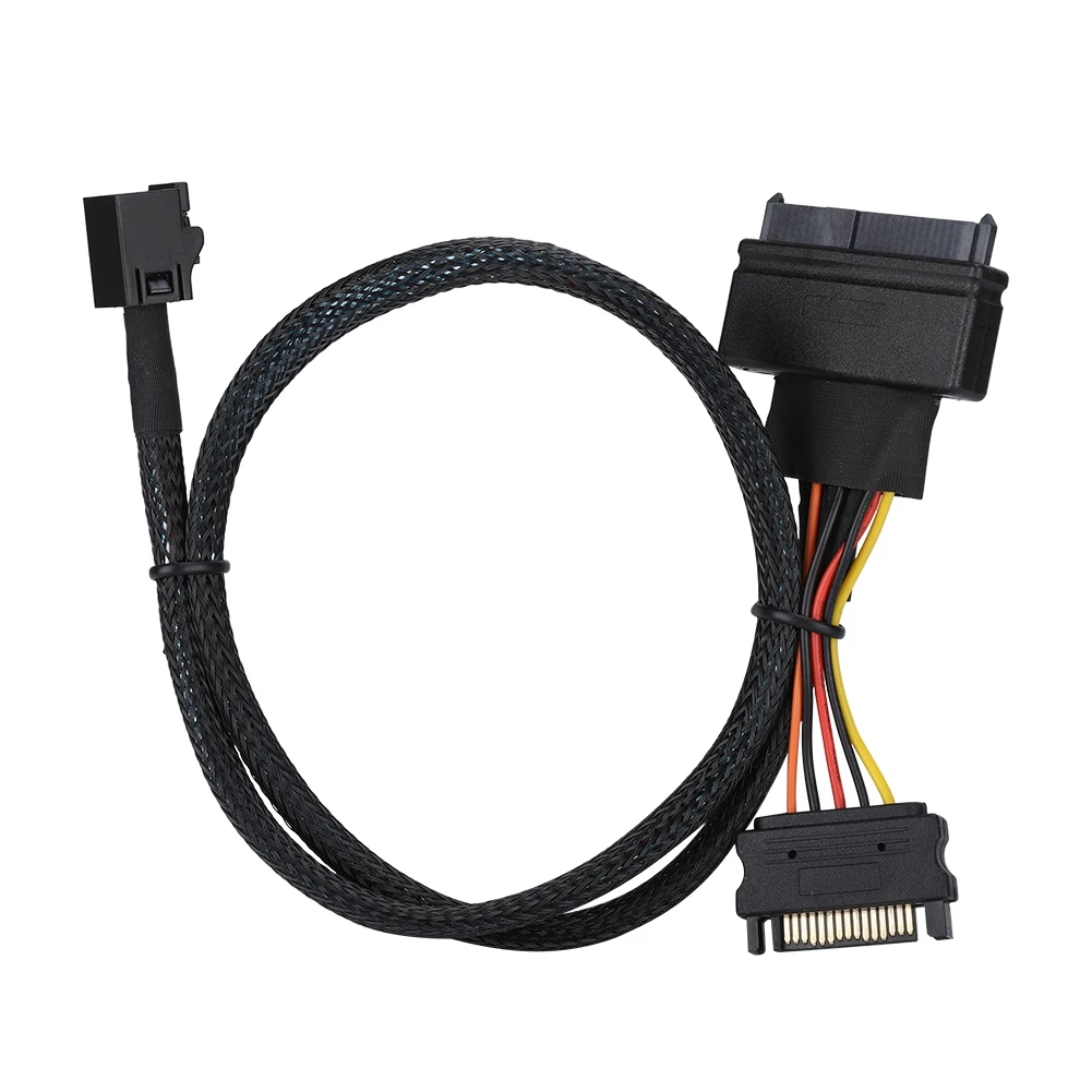 50 см MINISAS HD SFF 8643 для 8639 12 Гбит/с высокая Скорость сплиттер кабель 4I SAS68P/F до