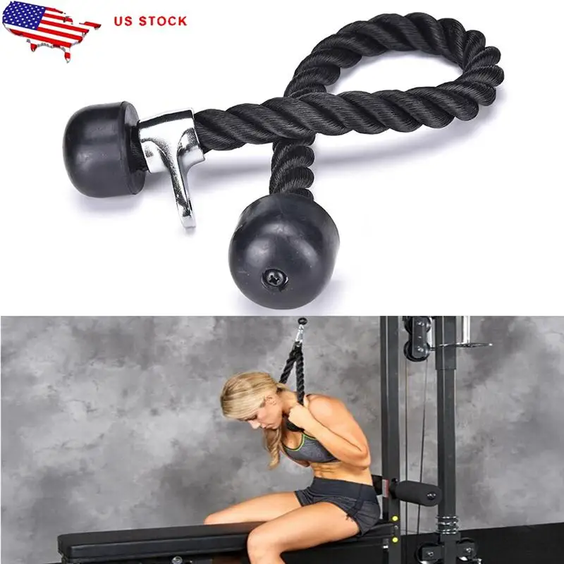 Трицепс кабель для тренажерного зала Push up Pull Down Arm Rope Press Bar тренировки фитнеса