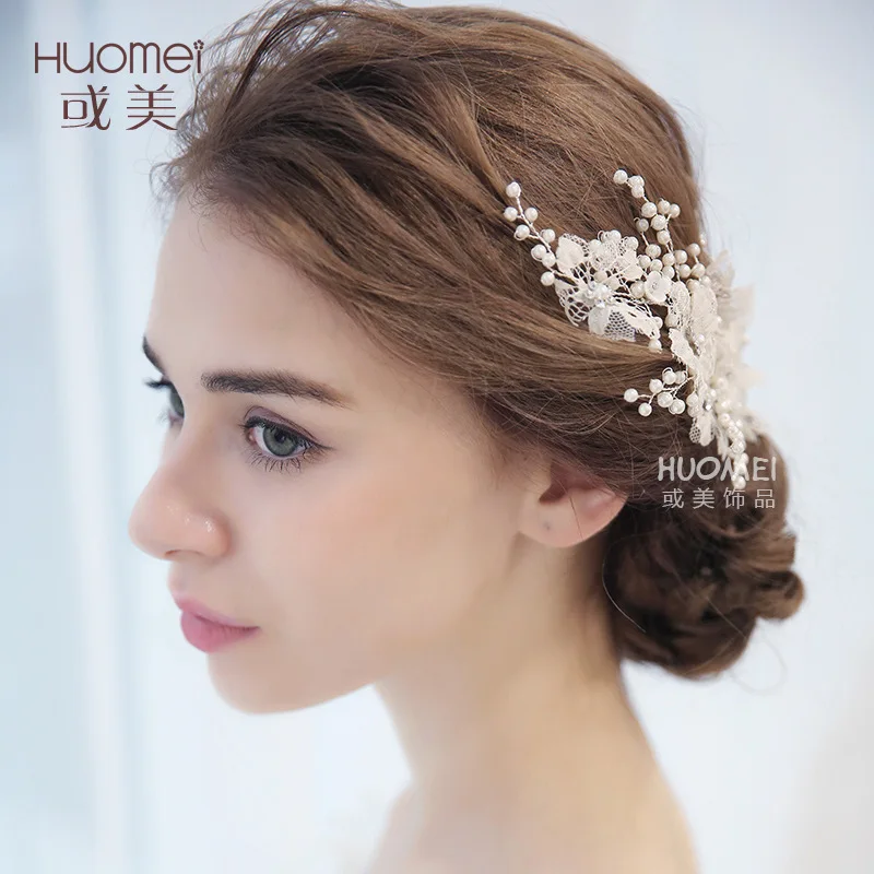 

Charming Bride Headwear 2018 Fashion Wedding Hair Jewelery Marry Ornaments Wedding Dress Hairpin Bride Photograph Hair Comb