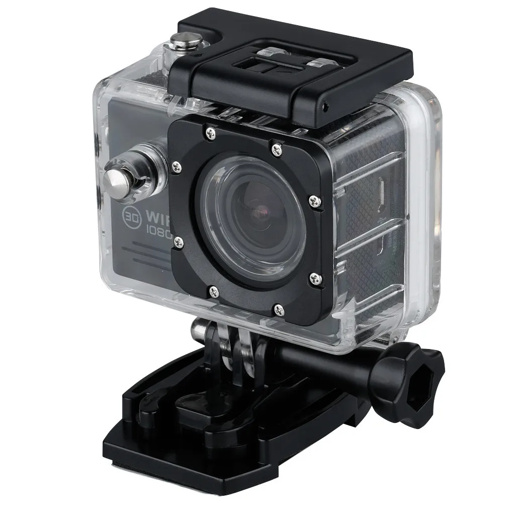 Спортивная экшн видеокамера Sjcam 2 0 дюйма с защитой от тряски 12 Мп Full HD 1080 P 170 ° wifi 30