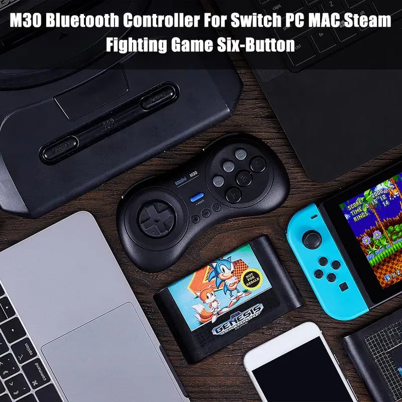 8BitDo M30 2.4G Wireless Gamepad Bluetooth Controller for the Original Sega Genesis and Sega Mega Drive - Sega Genesis