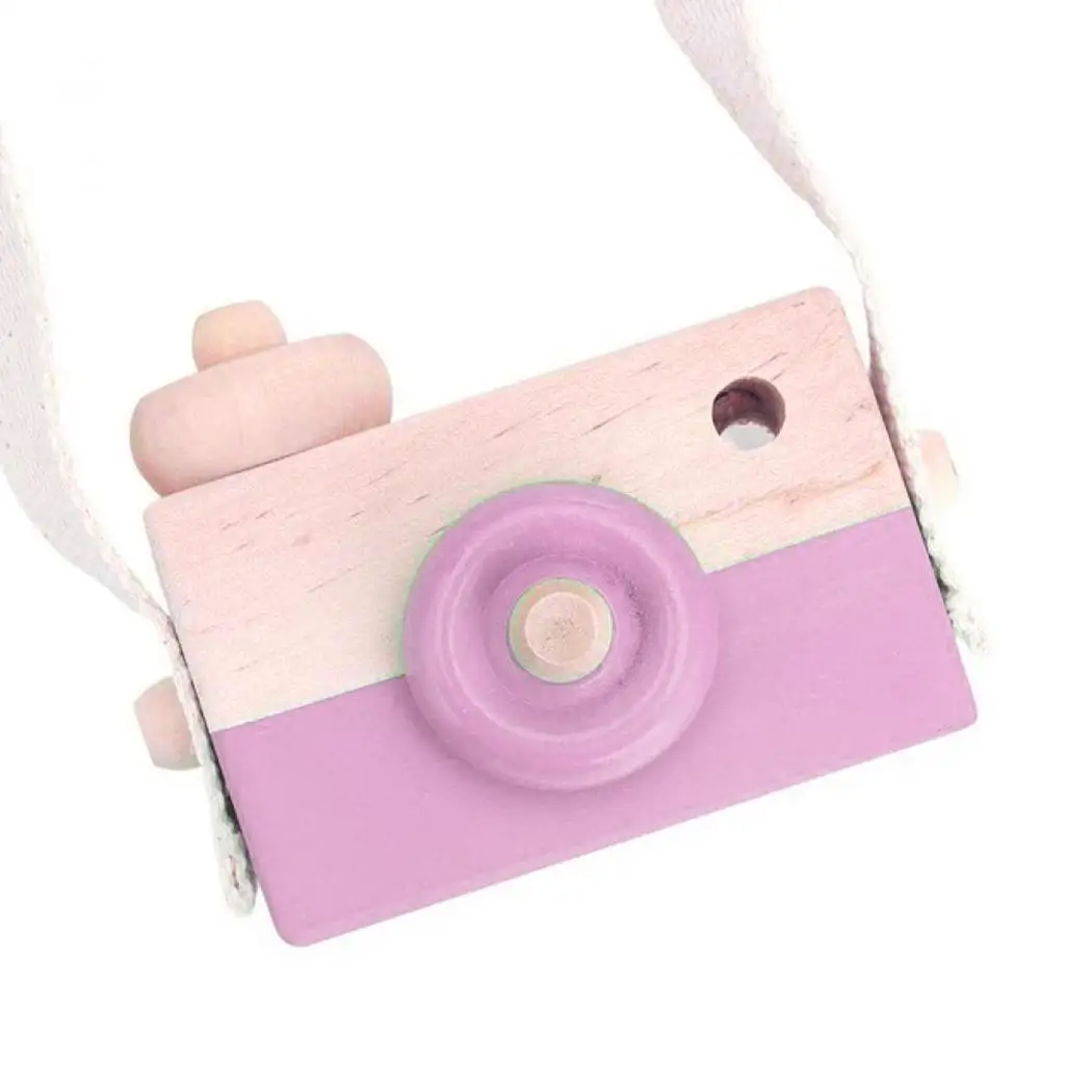 Cute Mini Hanging Wooden Camera Toy Kids Room Decor Birthday Gifts kids toys educational toys toys for children