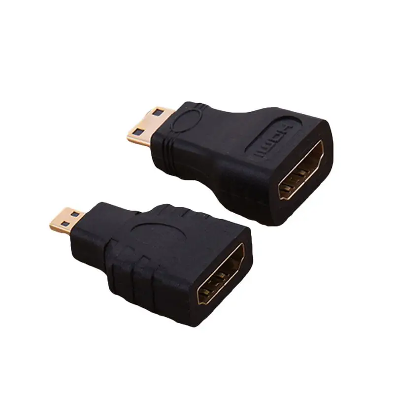 

2-in-1 HDMI Converter 1x Mini HDMI Adapter 1x Micro HDMI Adapter Support 3D Ethernet Audio Return Channel 4K*2K