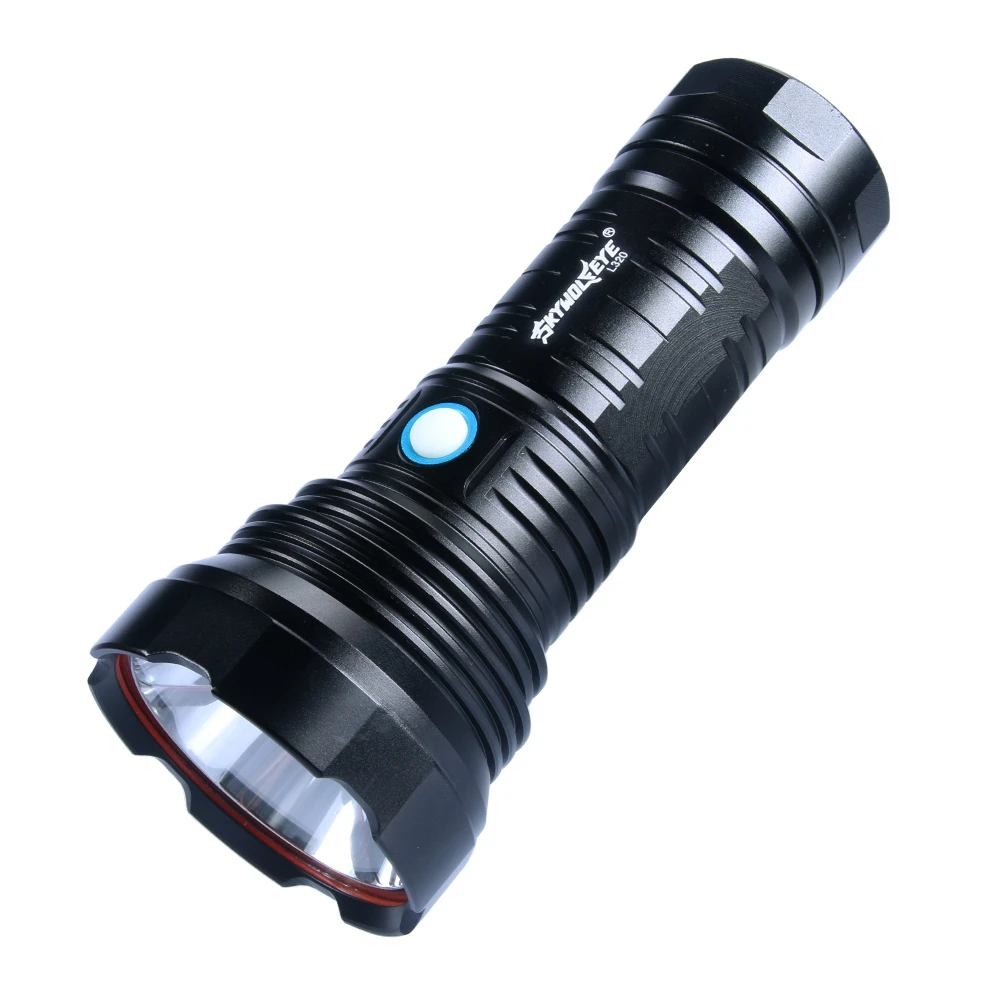 SKYWOLFEYE Открытый Long-Range блики светодиодный алюминиевый фонарик USB Перезаряжаемый Фонарик пятирежимный фонарик