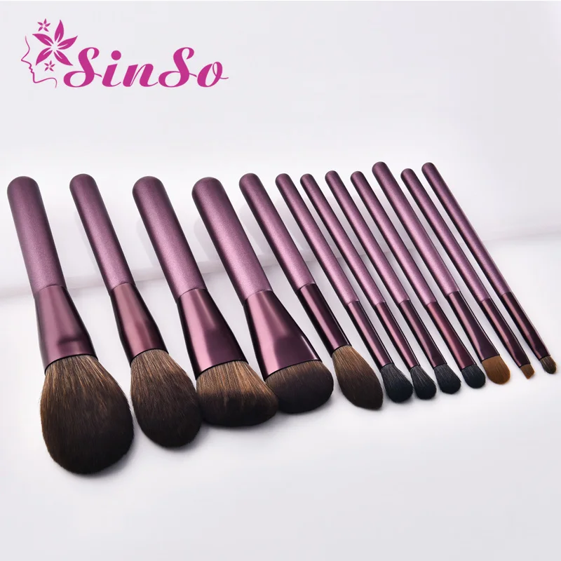

New Makeup Brushes Set 12PCS Professional Make Up Brushes Tool Soft Synthetic Powder Blush Contour Eyeshadow Eyebrow Brush Kit