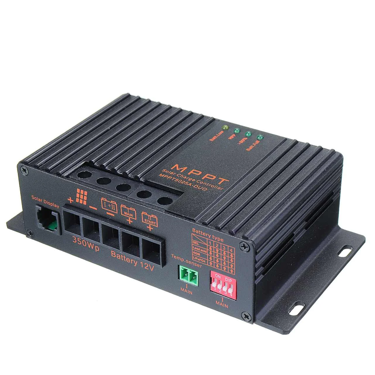 MPPT5025A-DUO MPPT 25A 12V Солнечный контроллер заряда с ЖК-солнечным регулятором для солнечного зарядного устройства