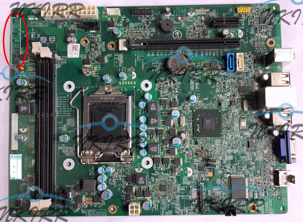 DIH61R/Портативная пляжная материнская плата SFF 10106 1 48 3eq02. 011 E145483 PB0520 T10XW F6X5P LGA1155