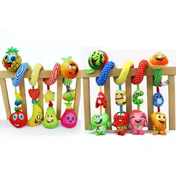 Переносные Детские Погремушки Развивающие игрушки для детский грызунок малышей кровать колокол детские игры дети коляска подвесные куклы