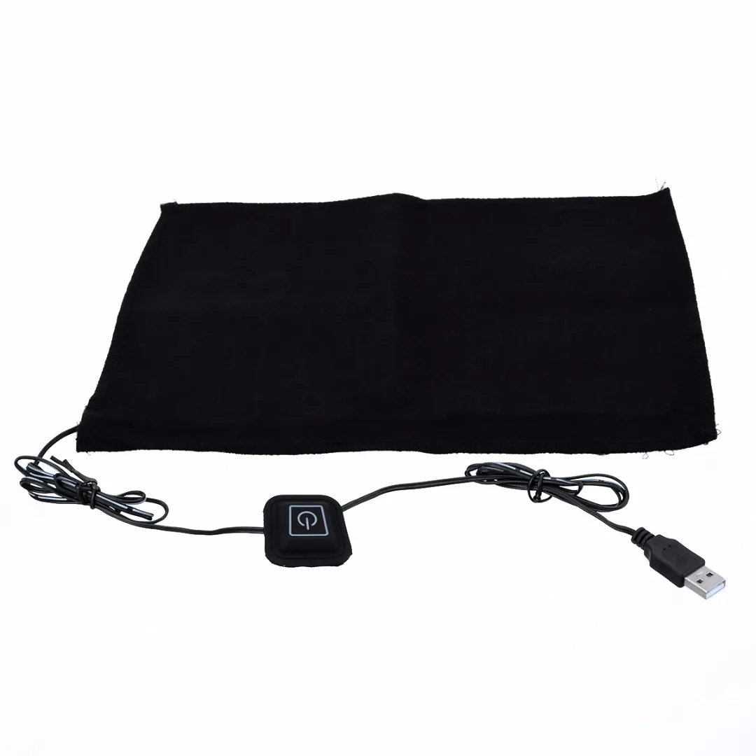 

New USB Electric Cloth Heater Pad DC 5V 3-Shift Adjustable Switch Heating Element F Pet Warmer 35-50 Degrees 30*24cm