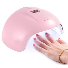 36 Вт Светодиодная лампа для ногтей Сушилка для ногтей для всех гелей лак Солнечный свет таймер жидкокристаллический смарт-дисплей инструмент для маникюра