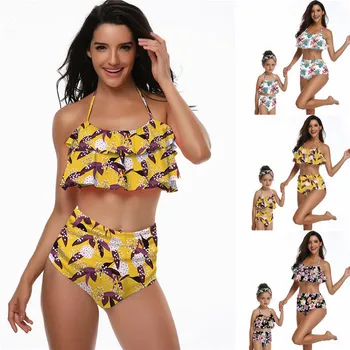 

Meihuida Swimsuit Bikini 2019 Women's Swimming Suit Mother High waist Women Tankini Bikini Swimwear Swimsuit Bathing Suit Women