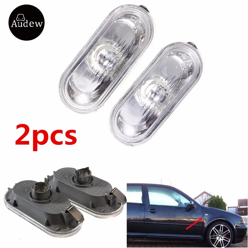 

2Pcs Car Auto Side Marker Light For VW Jetta Golf Bora MK4 Passat B5 B5.5 GTI Beetle R32
