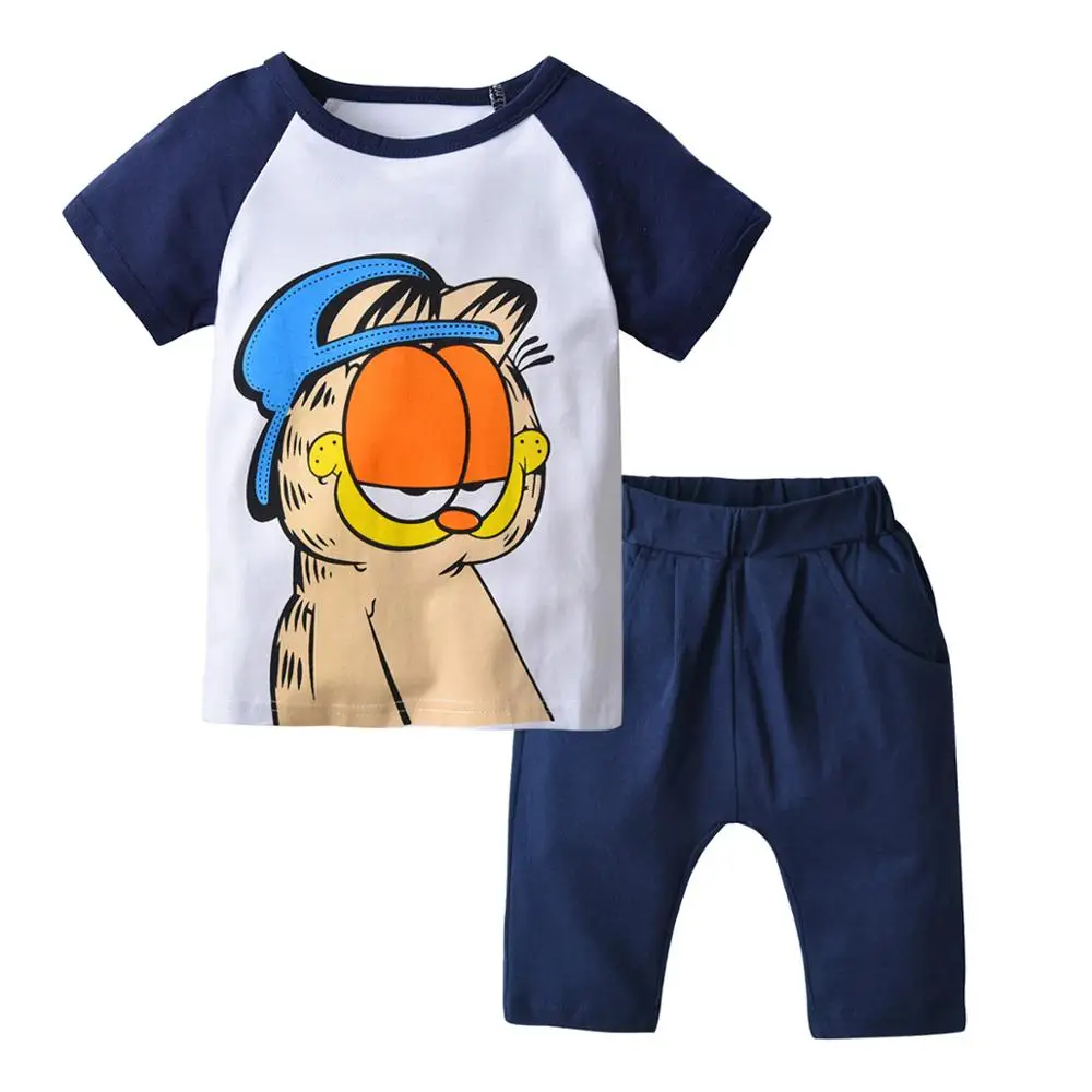 

VTOM Baby Boys Casual Clothes Newborn Children Summer Clothing Sets For Boy Short Sleeve T-Shirts + Shorts Pants Suit XN31