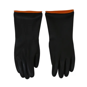 

Pair 14.5" Length Anti Acid Industry Chemical Resistant Rubber Gloves-Hot