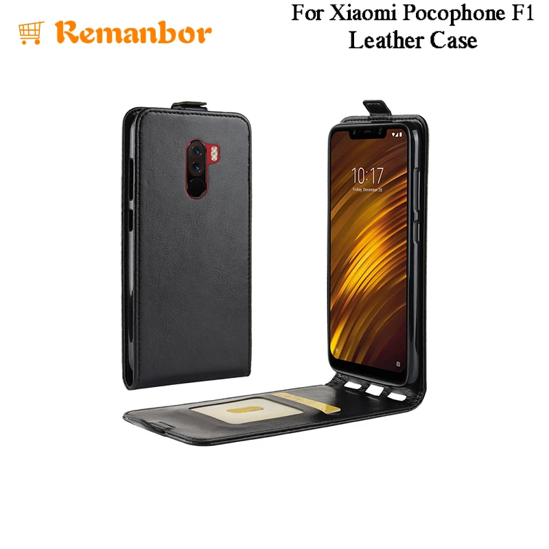 Remanbor для Xiaomi mi Pocophone F1 Флип кожаный чехол скольжению с карты карман сяо Поко