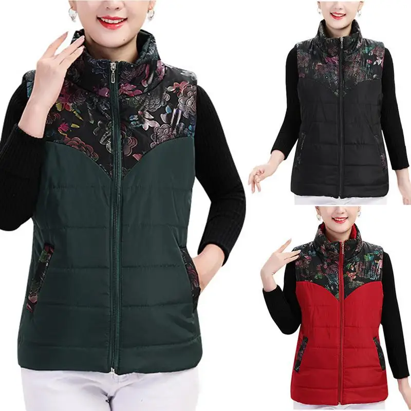 

Intelligent Winter Heated Vest Female USB Charging Temperature Control Coldproof Warm Heating Cotton Jacket for Mother Clothes